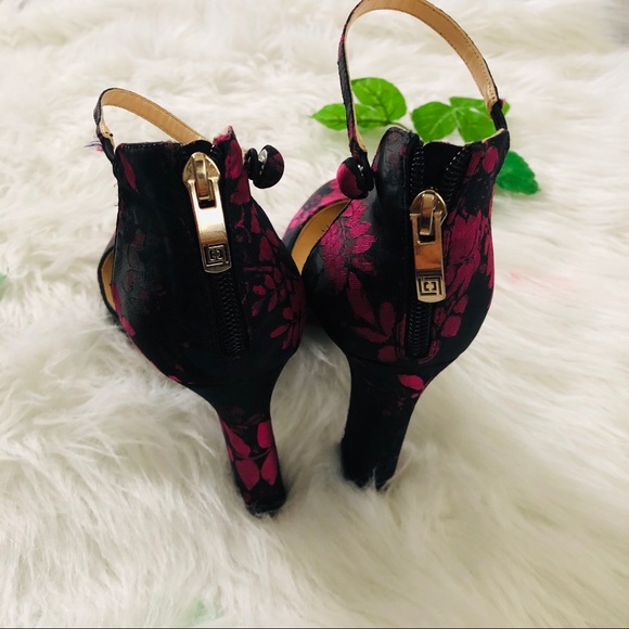 Liz Claiborne Floral Heels - Picture 5 of 6